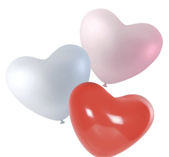 Ballonnen hart vorm 10stuks 30cm