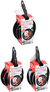 Set van 3 braadpannen 20-24-28