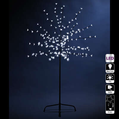 Verlichte bloemen boom koud wit 200LED