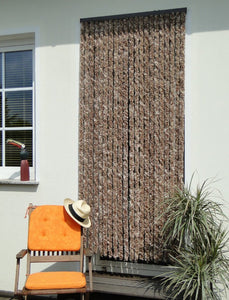 Deurgordijn pompom 90x200cm 5 kleuren MADE IN BELGIUM! ENKEL NOG BEIGE