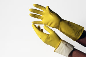 Huishoud handschoenen geel