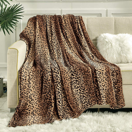 Fleece deken dierenprint 180x130cm